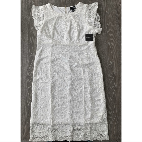 liz claiborne short sleeve sheath dress